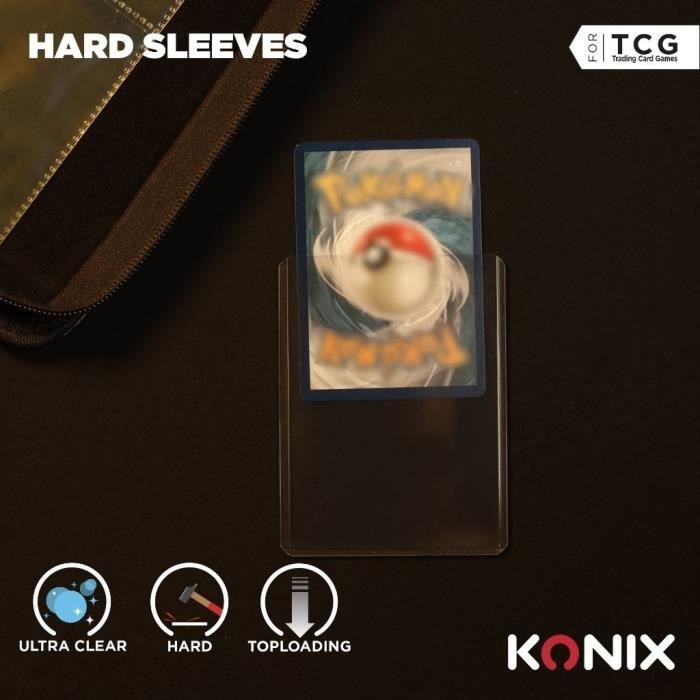 Protge-cartes - KONIX - Hard Sleeves - 25 pochettes - Compatible Magic The  Gathering, Pokmon - Transparent - Cdiscount Jeux - Jouets