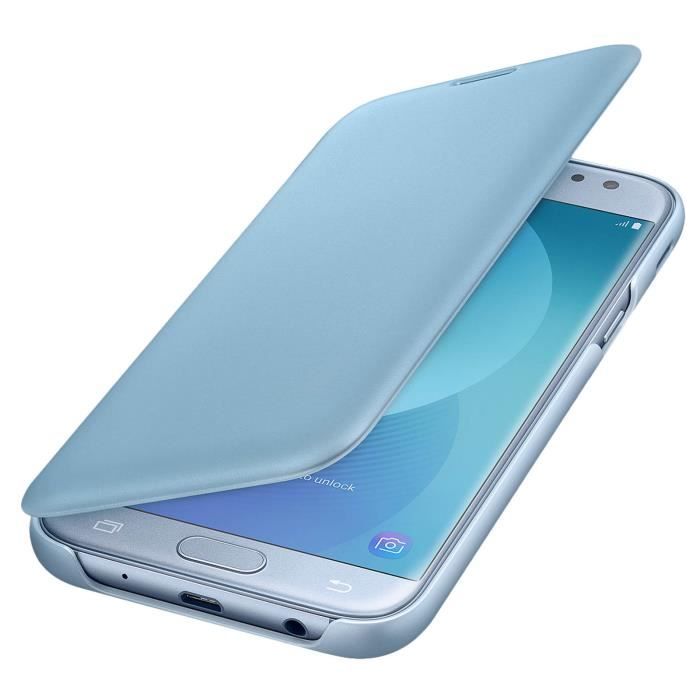 Samsung Etui Flip Wallet J5 2017 - Bleu