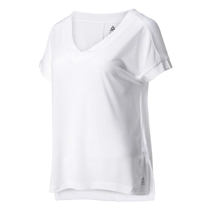 REEBOK Tee-Shirt - Femme - Blanc