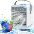 Climatiseurs Portables, Mini Climatiseur Personnel USB, Refroidisseur D'Air par Évaporation avec Brumisation, pour Chambre, Tente,