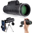 Télescope Monoculaire Vision Nocturne 40x60, HD Haute Puissance Monoculaire Starscope BAK4 Prisme Et Revêtement FMC étanche Et  A269-0