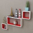 Cube Rangement Mural Rouge Achat Vente Pas Cher
