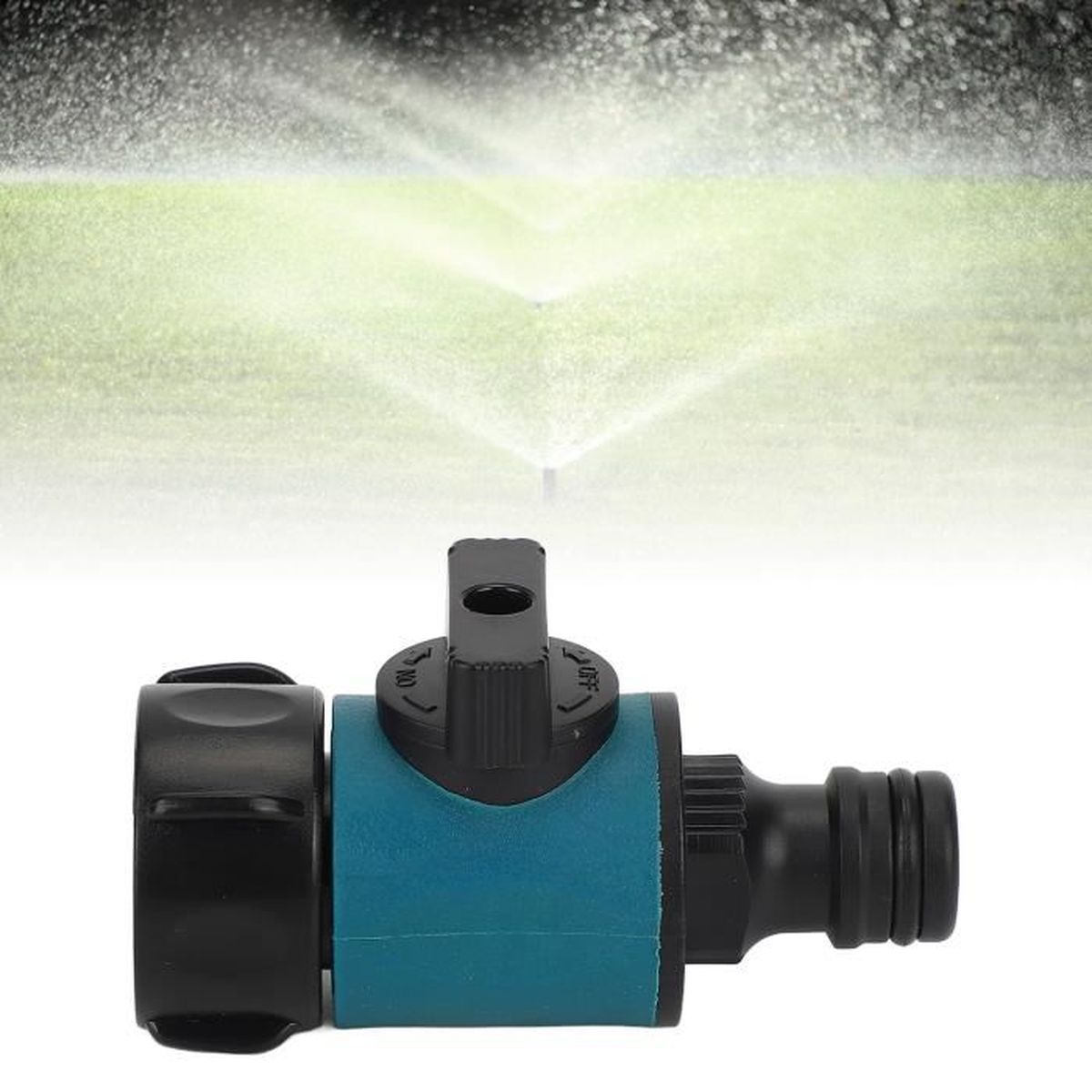Raccord STOP Universel Pour Tuyau D'arrosage 3/4 (19-26 Mm) - Plastique Bleu, Résistant Aux UV, Installation Facile - 7