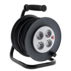 ZENITECH Enrouleur de câble électrique 25m 3x1,5mm