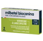 Vermifuge pour chat - Biocanina - Milbetel - 2 comprimés - +2kg - Cestodes et nématodes
