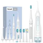 FAIRYWILL combine brosse a dents hydropulseur pour les soins des appareils orthodontiques, FW507+FW5020E blanc