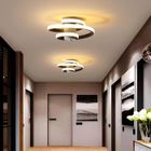 EIDISUNY Plafonnier LED Moderne 18W Design Créatif en Forme de Spirale pour Salon Chambre Cuisine Couloir Plafonnier Blanc Chaud 3000K -