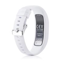 Sangle de bracelet en silicone pour Garmin VivoFit 4 Fitness Tracker d'activité petite taille en blanc