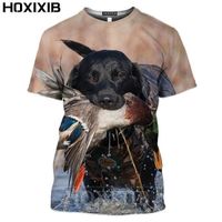 tee shirts imprimé en 3D,HOXIXIB – t-shirt motif sanglier pour homme et femme, Streetwear, Camouflage, cache de Jungle en 3D, impre