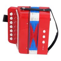SALUTUYA Mini instrument de musique d'accordéon Jouet d'accordéon pour enfants 7 touches petit instrument de musique jeux table