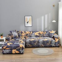 Housse De Canapé Extensible 1/2/3/4 Places - Pour Causeuse Et Fauteuil - Housse De Protection De Meubles En Tissu élastique Doux (imprimé Vert Matcha