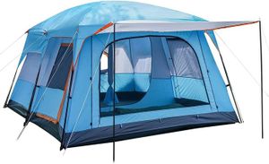 TENTE DE CAMPING Tente De Camping Familiale 8-12 Personnes Tente Dm