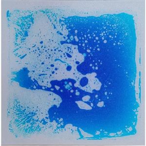 ASSEMBLAGE CONSTRUCTION bleu - Puzzle en brique colorée liquide absorbant les chocs pour enfants, polymère de sol à rebond, jeux, exe