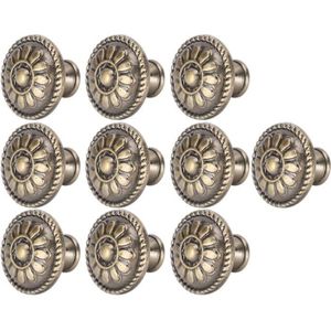 porte d'armoire Tiroir Boutons Poignées Tirettes antique cuivre Shabby Vintage horloges