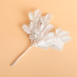 FLEUR ARTIFICIELLE Fougère - Fleurs blanches artificielles DIY Scrapbooking, 6 pièces, petit Bouquet de fougères, fausses plante