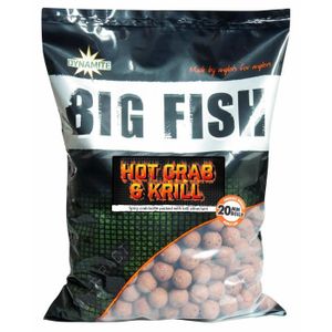 APPAT ANIMAUX Bouillettes Dynamite Baits Big Fish Hot Crab & Krill – 1,8kg - marron - 15 mm