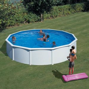 PISCINE Kit piscine hors-sol acier fidji ronde Ø550x120 cm