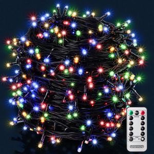GUIRLANDE DE NOËL Monzana Guirlande lumineuse 200 LED Multicolore avec télécommande minuteur décoration de Noël illumination éclairage