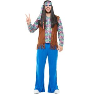 DÉGUISEMENT - PANOPLIE Déguisement hippie homme  Années 60, Hippie, Flowe