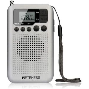 Radio réveil Retekess TR106 Mini Radio Portable, AM FM Radio de