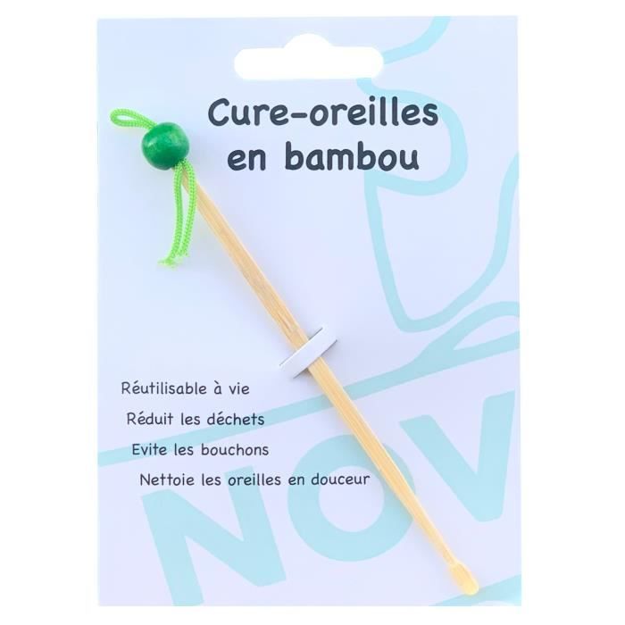 Cure-oreilles écologique en bambou réutilisable, l'Oriculi de Lamazuna