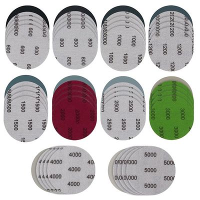 Lot De 60 Disques De Ponçage Auto-agrippants 75mm - Grains 600 à 5000 - Pour Ponceuse Rotative, Métal, Bois, Polissage