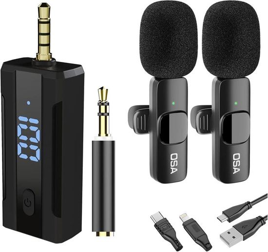 Micro Cravate Sans Fil Koilboane – Double Micro Pour IPhone, Android, PC – Parfait Pour Vlog, Streaming, TikTok ! - 8
