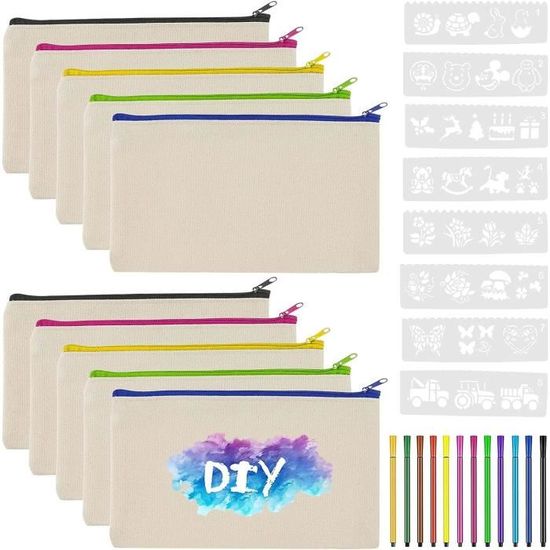 10 Sacs à Main à Colorier | 10 Sacs individuels contenant 5 Crayons de Couleur et un Ballon | Cadeau pour enfants au fêtes et anniversaires (Conte