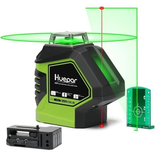 Niveau laser croix vert portée 20 m Bellota