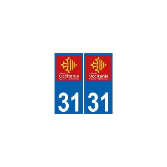Autocollant Plaque Immatriculation Bouches-du-Rhône 13 - Lot De 2 Stickers Voiture Camion Caravane - 4