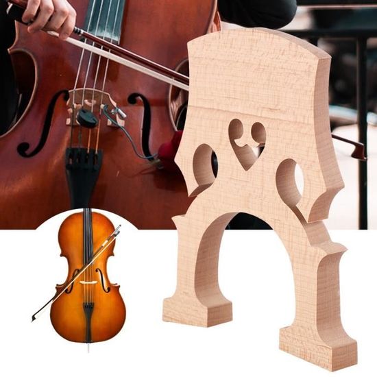 Kit 4 En 1 Accessoires Violon - Cordes Acier, Muet Caoutchouc, Pont Érable & Chiffon Nettoyage - Pour Violonistes Débutants & Confirmés