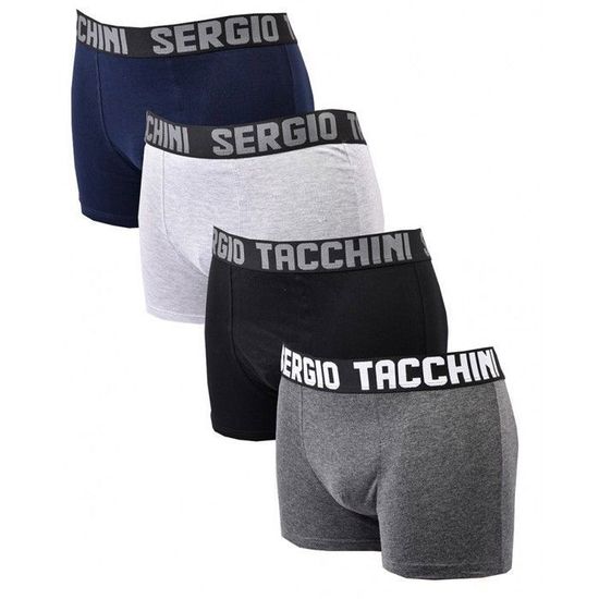 Boxers Homme Sergio Tacchini Lot De 3/6 - Coton Biélastique 95% Coton 5% élasthanne