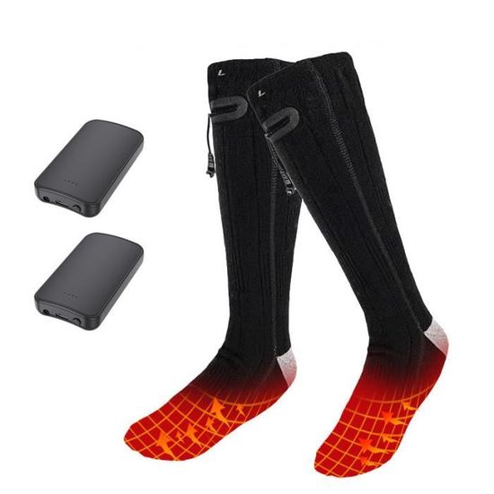 Chaussette Chauffante Thermiques Chaussettes Noir Randonnée — free download