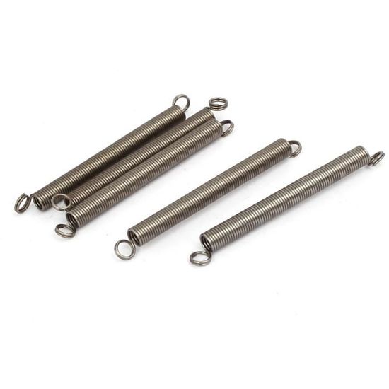 Ressorts De Traction 2 Pièces - Dimensions : 220 Mm Libre, Diamètre Extérieur 14 Mm, Fil 1,4 Mm