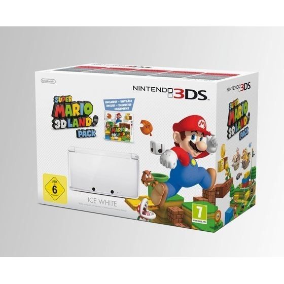 Console portable - Nintendo - 3DS BLANC ARCTIQUE + SUPER MARIO 3D LAND - Limitée - Pack - Blanc
