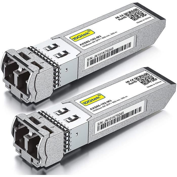 [2 Pack] Intel E10GSFPSR Compatible SFP+ Multimode Transceiver