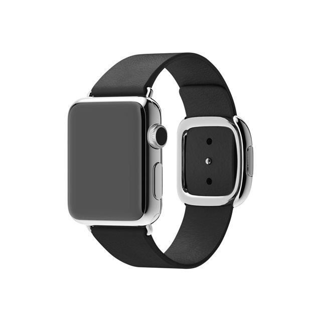 Apple Bracelet de montre connectée Modern Buckle pour iWatch - S - 38 mm - Noir