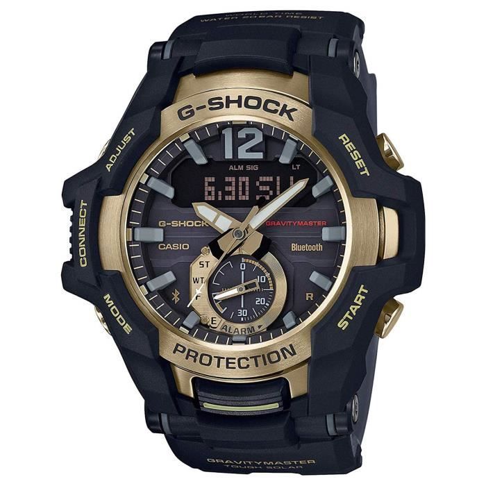 Montre Bracelet LVT3Z G-Shock GRAVITYMASTER GRB100GB-1A connecté à énergie solaire Montre