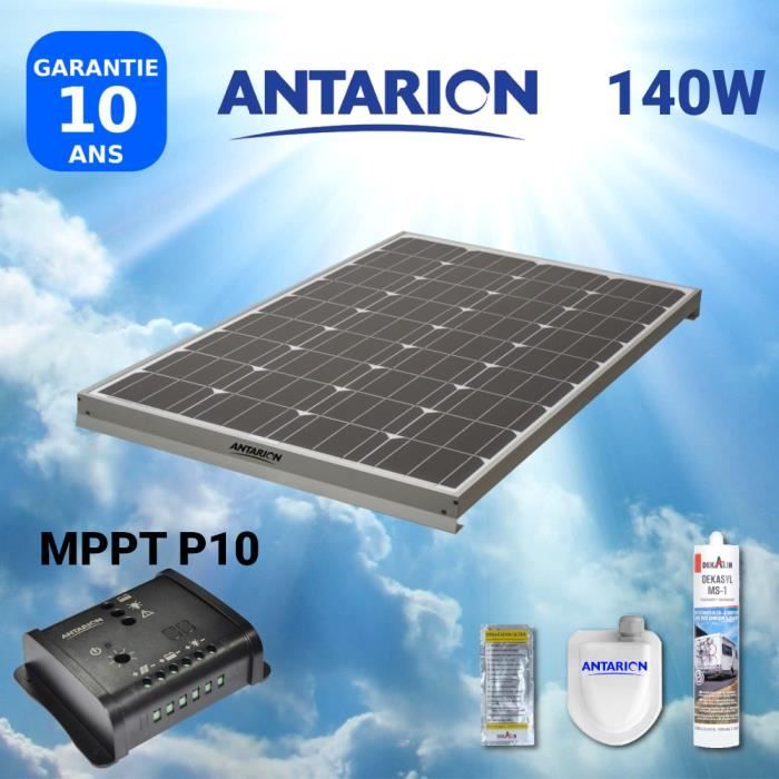 PAN150WMPPT - KIT PANNEAU SOLAIRE POUR CAMPING CAR 150W ANTARION + RÉGULATEUR MPPT