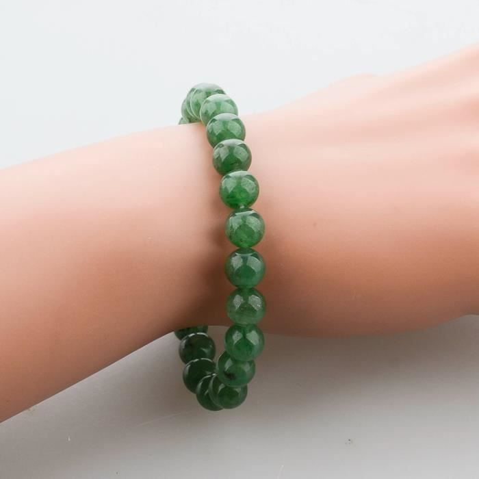 Bracelet perles naturelles - vert aventurine