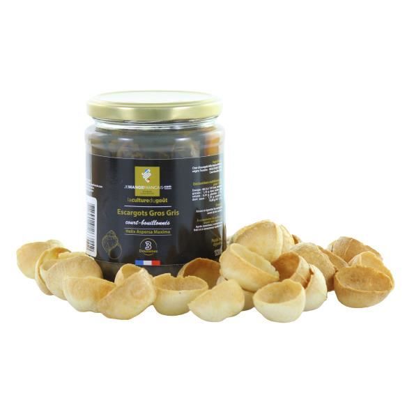 Escargots Gros Gris court bouillon avec son lot de croquilles - Fabrication française