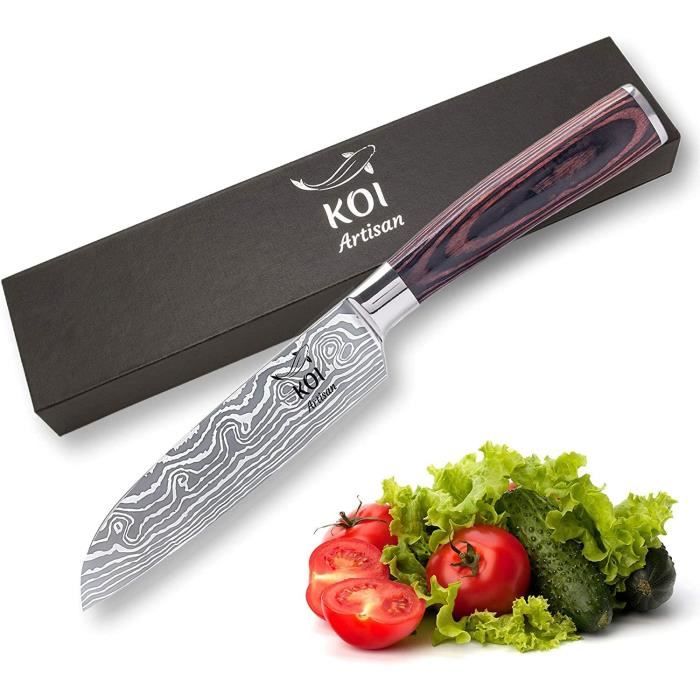 KOI ARTISAN Couteaux de Chef Santoku 5332