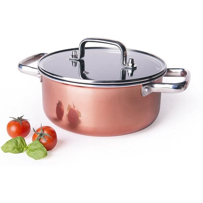 Excelsa Copper Casserole, Aluminium, cuivre