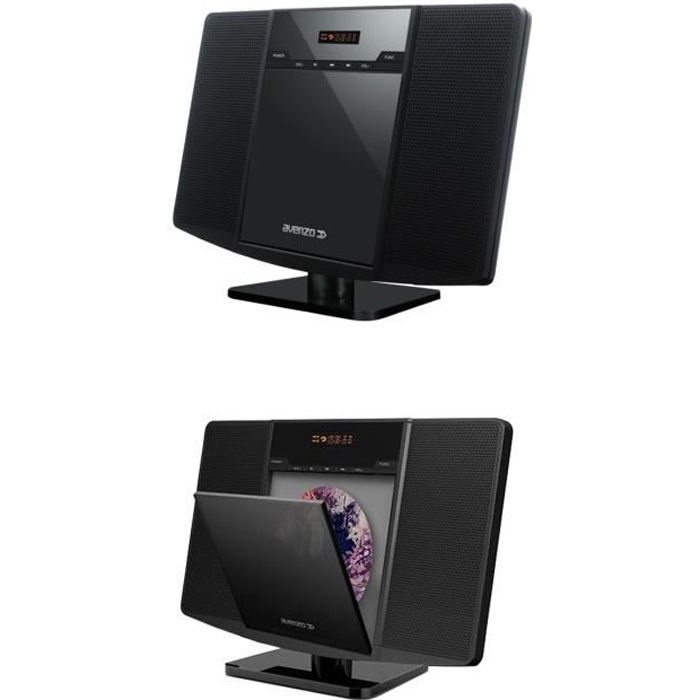 CHAÎNE HI FI LECTEUR AUDIO CD AVEC USB SD MMC RADIO FM