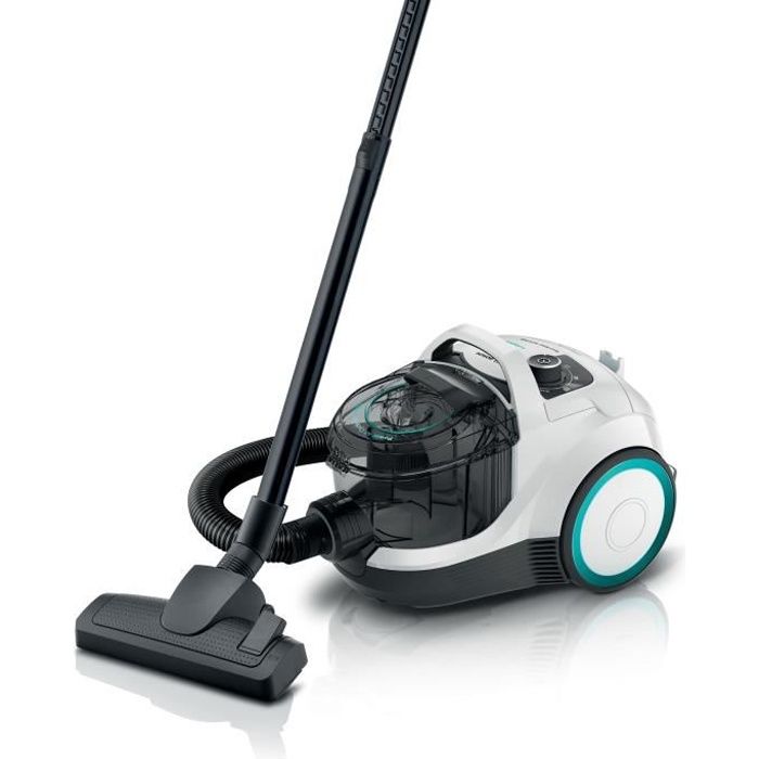 BOSCH GX21 - Aspirateur traîneau sans sac - ProHygiène - 550W - 78 dB - Filtre UltraAllergie - 10m - 2L - Blanc