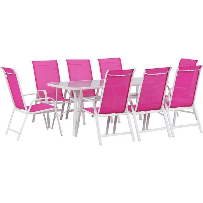 Salon de jardin "Cordoba XL 180" - Phoenix - Fuschia
