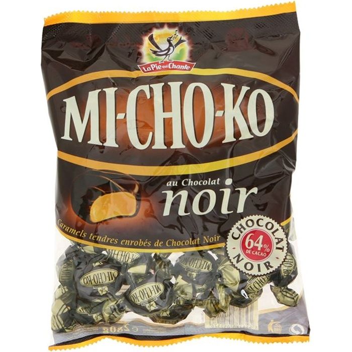 La Pie qui Chante bonbons michoko noir 280g