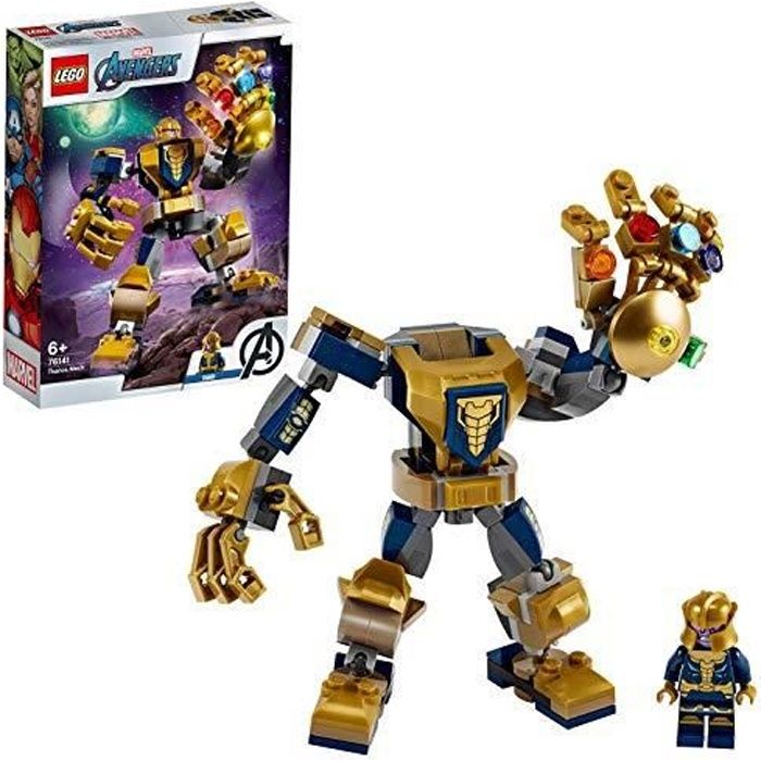 LEGO 76141 Super-héros Marvel Avengers Le robot de Thanos, Set de jeu, Figurine de bataille, Set Junior pour enfants de 7614