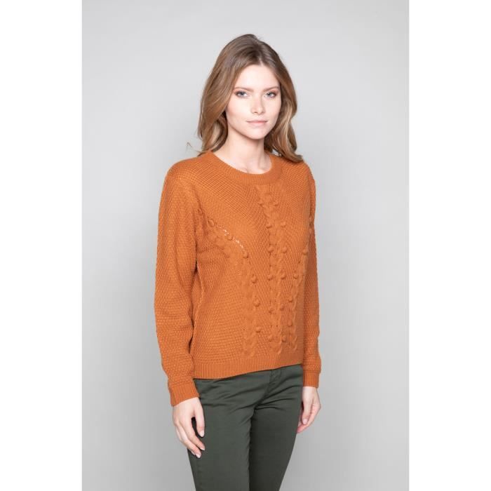 Pull à maille travaillée COCO - Couleur - Canyon, Taille - S