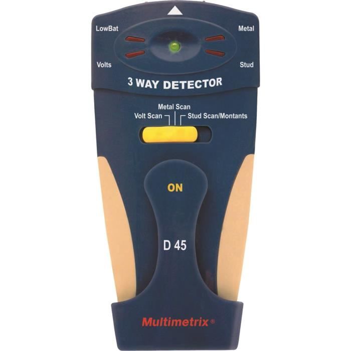 MULTIMETRIX Détecteur 3en1 câbles sous tension, métaux, bois - D45